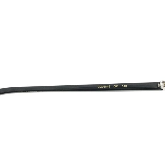 Gucci GG0584 Shield Sunglasses Silver Black OS main image 8